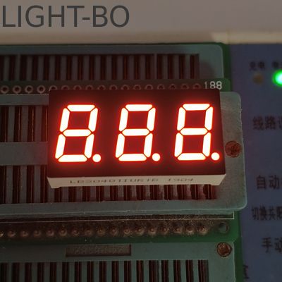 0.4 بوصة Ultra Bright Red 7 Segment LED Display ثلاثية الأرقام Common Anode