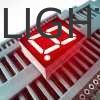 كاثود مشترك رقم واحد 0.39 بوصة 7 قطعة شاشة LED حمراء مشرقة للغاية لوحة الأدوات
