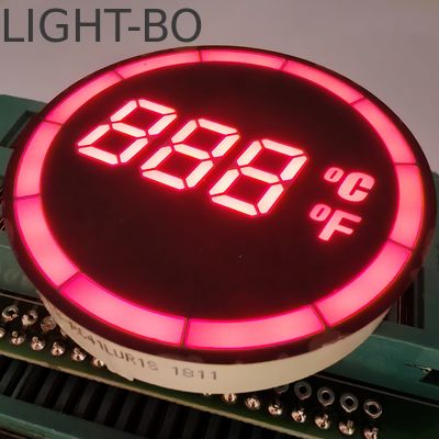 وحدة تحكم في درجة حرارة شاشة LED ذات 7 مقاطع ذات كاثود مشترك دائري