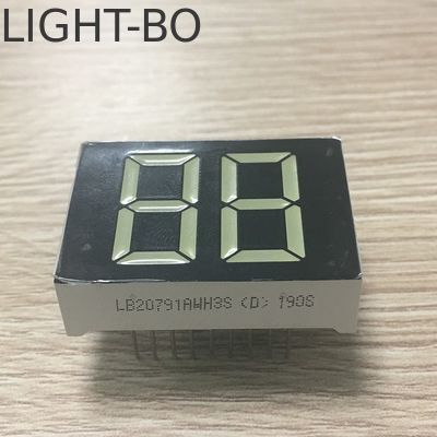 سعر جيد شاشة LED حمراء مشرقة للغاية 20 ملم أبيض 2 أرقام الانترنت