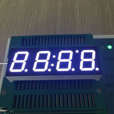 سعر جيد شاشة عرض LED بأربعة أرقام مقاس 0.56 بوصة كاثود مشترك أبيض فائق السطوع لمؤشر الساعة الرقمية متصل