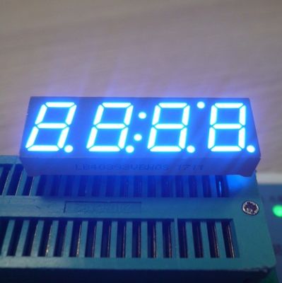 سعر جيد شاشة LED فائقة الزرقاء ذات الأنود المشترك 0.39 بوصة و 4 أرقام و 7 مقاطع لصندوق الاستقبال الرقمي (STB)، مع انحناء دبوس بزاوية 90 درجة الانترنت