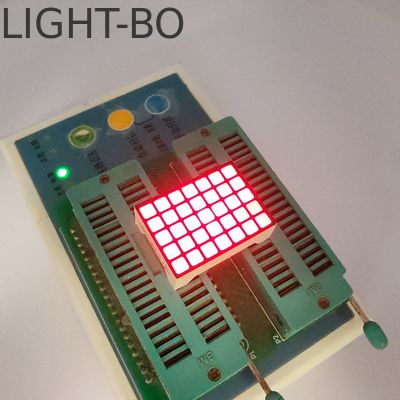 سعر جيد شاشة LED مصفوفة نقطية مربعة حمراء فائقة السطوع 5*7 لمؤشر طابق المصعد الانترنت