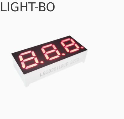 شاشة LED ثلاثية الأرقام المدمجة 0.4 بوصة 7 قطعة كاثودية مشتركة لجهاز صنع القهوة