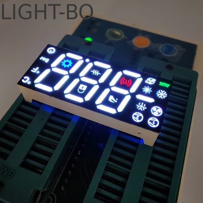 شاشة LED بـ 7 مقاطع و 17 مم بـ 3 أرقام وكاثود مشترك لوحدة تحكم الثلاجة