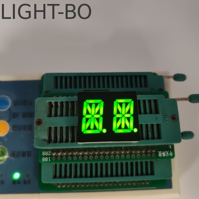 شاشة LED صفراء زرقاء ذات وجه أحرفي رقمي رقم 2 رقم 13.8 ملم 14 قطعة