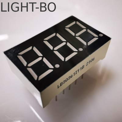 سعر جيد شاشة LED صفراء فائقة السطوع بـ 7 أجزاء و 3 أرقام و 9.2 مم، أنود مشترك لمقياس اللوحة الانترنت