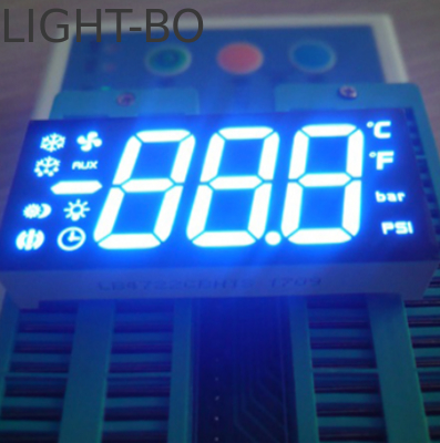 سعر جيد شاشة LED مخصصة زرقاء فائقة السطوع ذات 7 أجزاء ثلاثية الأرقام، أنود مشترك للتحكم في الثلاجة الانترنت