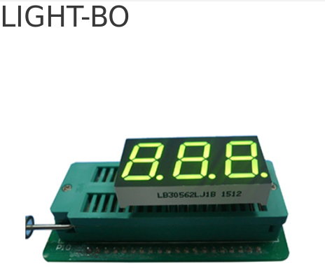 شاشة عرض LED بـ 7 أجزاء بثلاثة أرقام، خضراء فائقة السطوع، كاثود مشترك، 0.56 بوصة، للوحة العدادات الرقمية