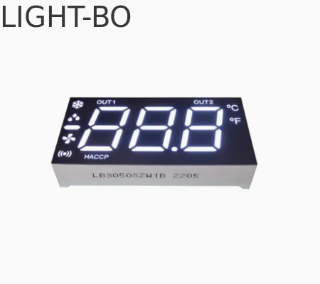 تعديل الشاشة ذات الشكل الأبيض فائق 3 1/2 رقم 7 قطعة LED لوحة الأجهزة