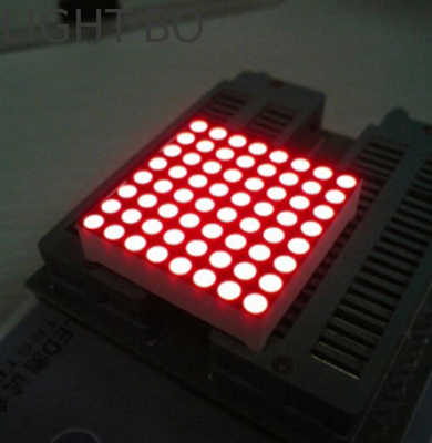 1.26 بوصة 3 ملم 8 × 8 أمبر نقطة مصفوفة LED