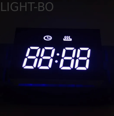 شاشة LED بـ 4 أرقام و 7 مقاطع مقاس 0.49 بوصة بلون أخضر نقي، كاثود مشترك لوحدة التحكم في درجة الحرارة