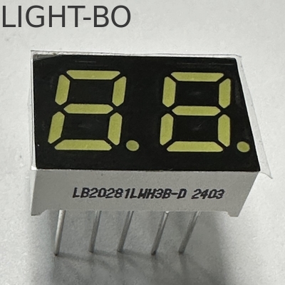 سعر جيد شاشة LED فائقة الوضوح البيضاء ذات 2 أرقام 7 ملم 7 قطعة الكاثود المشترك للأجهزة المنزلية الانترنت