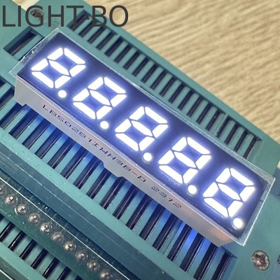 5 أرقام 7 ملم 7 قطعة شاشة LED عامة الأندود الأبيض المشرق للغاية لمحول التردد