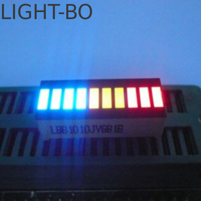سعر جيد 25.4x10.1mm وحدات عرض LED متعددة الألوان ذات 10 أقسام شريط الضوء الانترنت