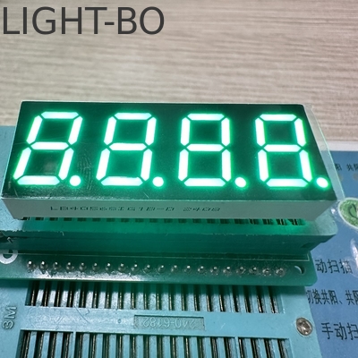 شاشة LED ذات أربع أرقام 0.56-بوصة (14.2 ملم) ذات سبعة أجزاء خضراء نقية ، عادةً ما تكون عبارة عن أنود لللوحات الآلية والأجهزة المنزلية