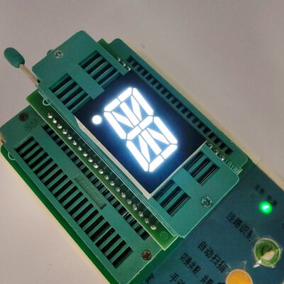 شاشة LED الحرفية والرقمية البيضاء ذات الشرائح 16 لمؤشر المصعد