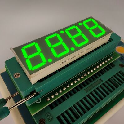 سعر جيد 4 أرقام 7 قطاعات LED في اللون الأصفر الأخضر، مصممة للطابوق الحث الانترنت