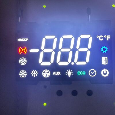 سعر جيد شاشة LED ذات 7 أرقام مخصصة لمراقب درجة حرارة الغرفة الباردة متصل