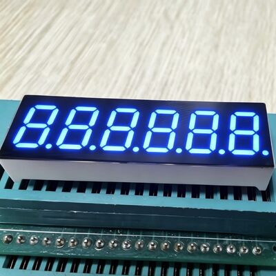 شاشة LED زرقاء ذات 6 أرقام 0.36 بوصة 7 قطاعات ، تستخدم على نطاق واسع لوحة الأجهزة