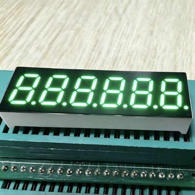 شاشة LED ذات 6 أرقام 0.36 بوصة ذات 7 أقسام خضراء نقية ، تستخدم على نطاق واسع لوحة الأجهزة