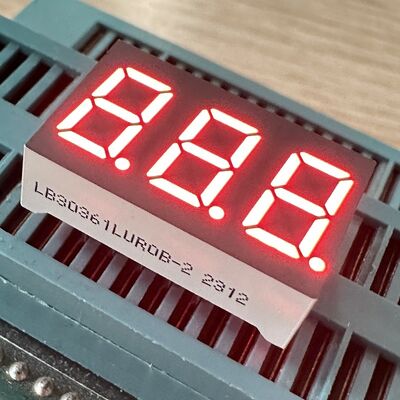 شاشة LED مشتركة من نوع Anode Super Bright Amber 7 Segment 3 Digit 9.2mm لجهاز العداد