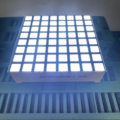 شاشة LED مصفوفة نقطية مربعة فائقة السطوع باللون الأبيض 8*8 لعرض ساعة Canbus