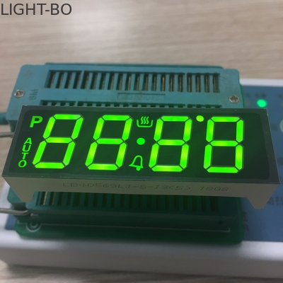 SMT PINS مخصص شاشة LED 7 الجزء 4 أرقام سوبر برايت الأخضر لوحدة تحكم الفرن
