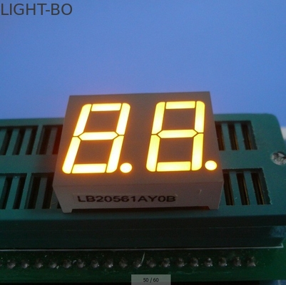 0.56 بوصة رقم مزدوج 7-قطاع شاشة LED اللون الأصفر