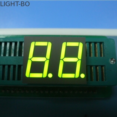0.56 بوصة رقم مزدوج عادي الأنون 7 قطعة عرض LED أصفر أخضر