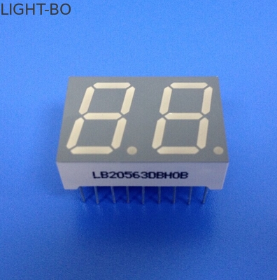 بنفايات متوافقة 2 أرقام 7 شريحة شاشة LED الأنود المشتركة الترا برايت سهلة الجمعية