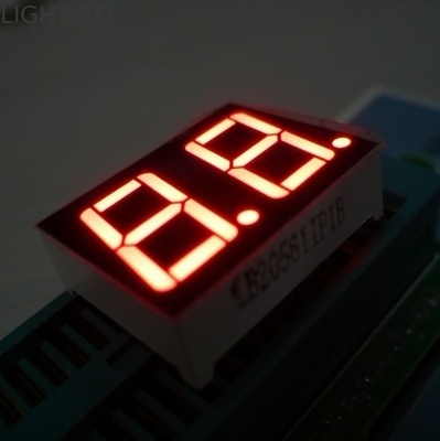 0.56 بوصة الكاثود المشترك 7-قطاع شاشة LED لون أمبر رقمين