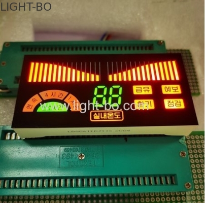 تصميم مخصص 3 ألوان 7 شرائح شاشة LED لوحة تحكم مكيف الهواء