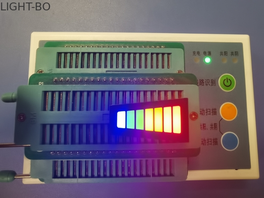 7 قطعة 3.3V 120mcd الأنود المشترك شبه منحرف LED ضوء بار