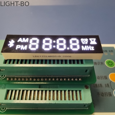 وحدة عرض LED بيضاء مخصصة مكونة من 4 أرقام 7 لشاشة بلوتوث / راديو