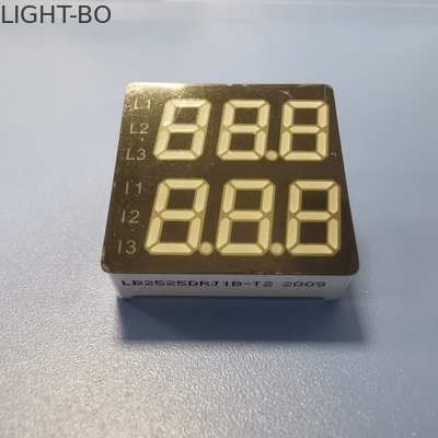 شاشة LED بارتفاع 18 ملم 7 أجزاء 80 ميجا واط خط مزدوج 4 أرقام للوحة العدادات