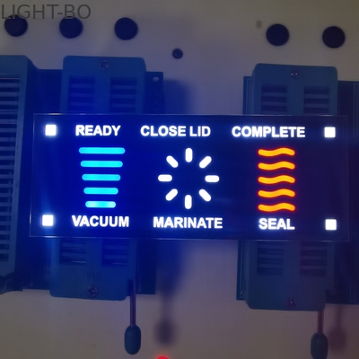 شاشة LED متعددة الألوان 7 قطاعات 30mcd SGS كاثود مشترك للمكنسة الكهربائية
