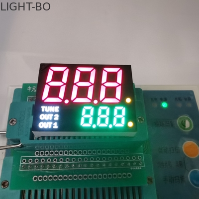 شاشة عرض LED ذات 7 شرائح بارتفاع 19 مم قالب خط مزدوج كاثود مشترك 35mcd