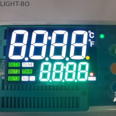 شاشة LED بارتفاع 18 ملم 7 أجزاء 80 ميجا واط خط مزدوج 4 أرقام للوحة العدادات