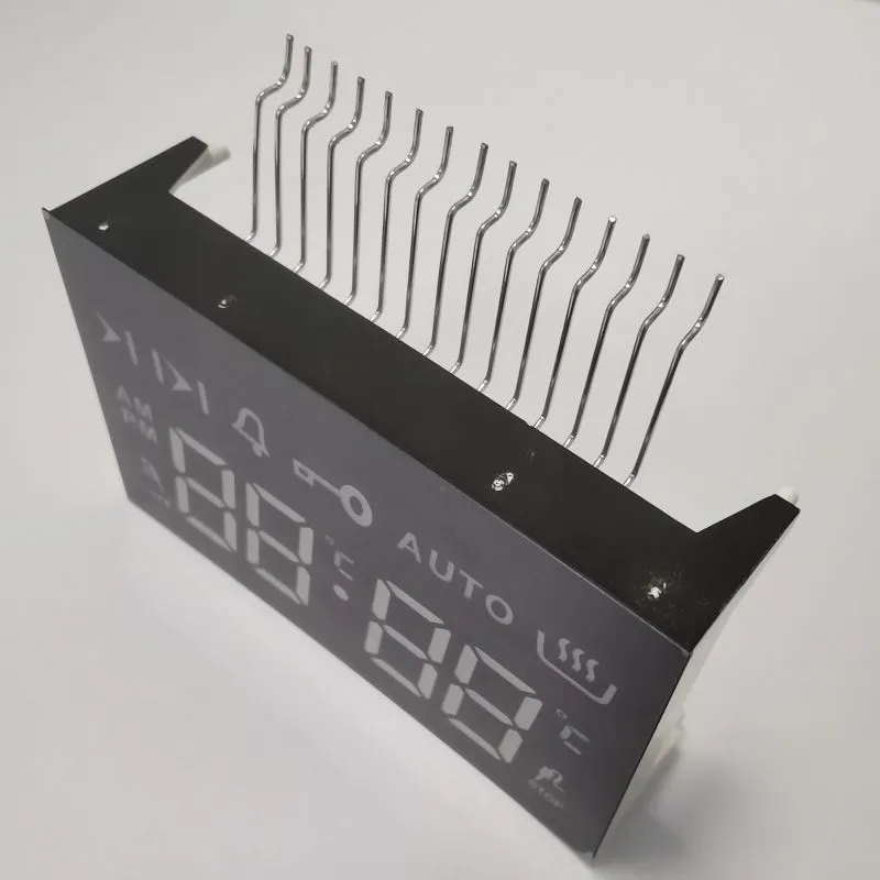 شاشة LED 7 قطعة Ultra Bright Amber 4 أرقام Anode مشترك ل 4 مفتاح لمس مدمج في الفرن 4