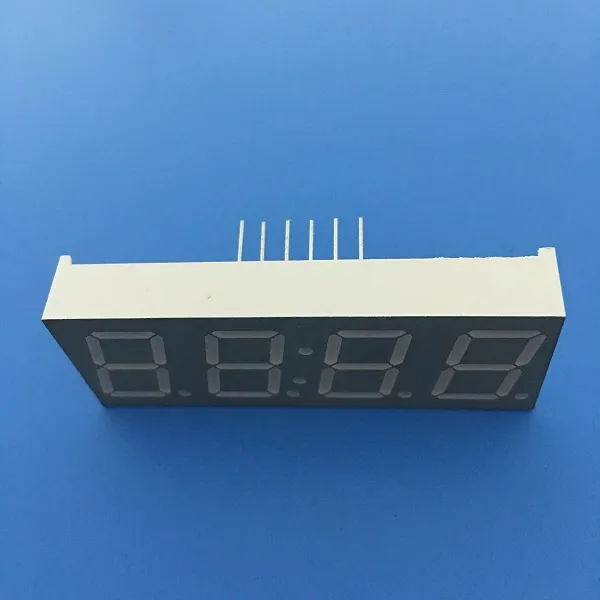 شاشة ساعة LED 4 أرقام 7 قطعة عادي للأنود لمعدات الجري اللياقة البدنية 0