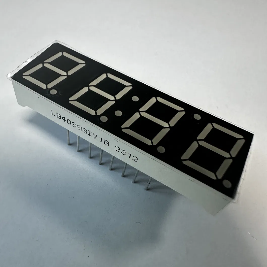 0.39"شاشة LED صفراء ذات 7 أقسام عبارة عن مؤشر رطوبة درجة الحرارة 2