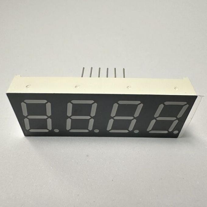 شاشة LED ذات أربع أرقام 0.56-بوصة (14.2 ملم) ذات سبعة أجزاء خضراء نقية ، عادةً ما تكون عبارة عن أنود لللوحات الآلية والأجهزة المنزلية 4
