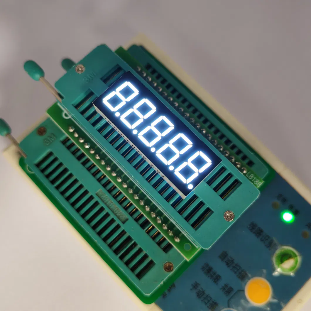 شاشة LED فائقة البيضاء ذات 5 أرقام للمؤشرات الرقمية 0