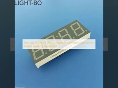 شاشة LED الحمراء 4 أرقام 7 قطعة كاثود مشترك لمعدات الجري اللياقة البدنية
