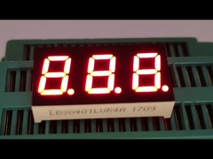 شاشة ثلاثية الأرقام 7 قطعة LED 0.4 بوصة أحمر مشرق للغاية لمؤشر درجة الحرارة