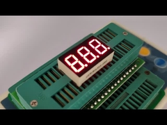 شاشة LED بـ 3 أرقام و 7 مقاطع مقاس 0.36 بوصة باللون الأحمر لمؤشر درجة الحرارة/الرطوبة