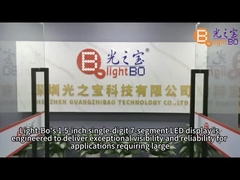 شاشة LED ذات رقم واحد أبيض فائق 38 ملم 7 قطعة عادي الأنونود لمؤشر الساعة الرقمية