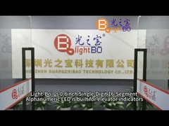 0.8 بوصة شاشة LED الحرفية والرقمية 16 قطعة