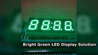 شاشة LED خضراء نقية مكونة من 7 أجزاء للمؤقتات الرقمية